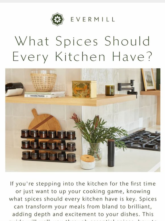 What spices should every kitchen have?