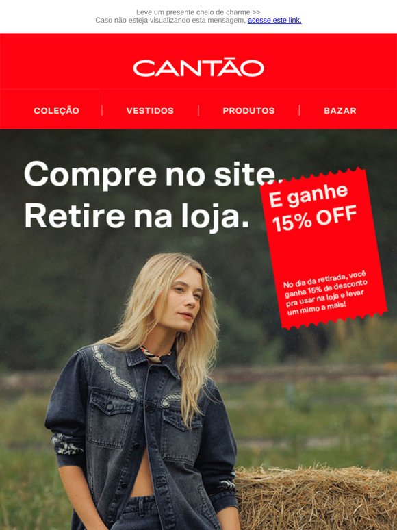 Compre online, retire na loja e ganhe uma promo especial ﻿✨