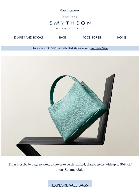 Sale: up to 50% off bags