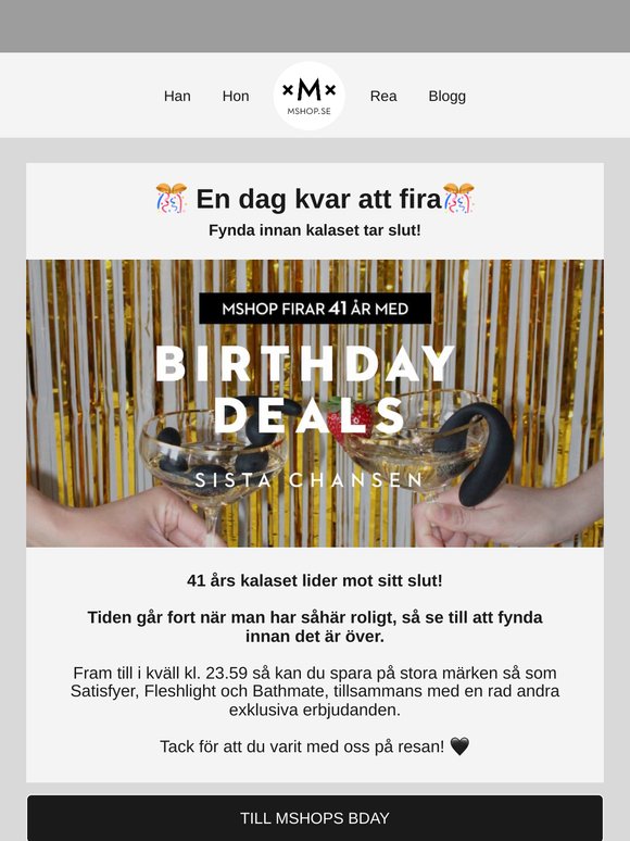 🎉 Ett sista hurra för 41 år av Mshop! 🎉