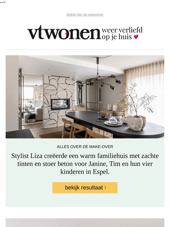 Stylist Liza combineerde zachte tinten met stoer beton in Espel