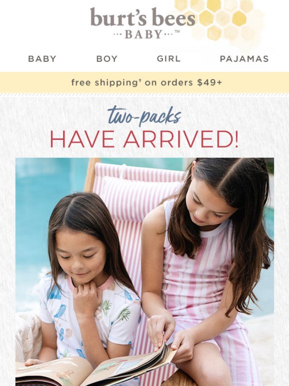 Pajama Two-Packs Have Arrived!