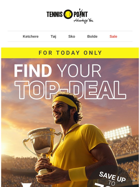 🏆🕙Kun i dag: Op til 70% rabat på vores Final Deals