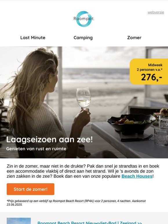 Laagseizoen aan zee!