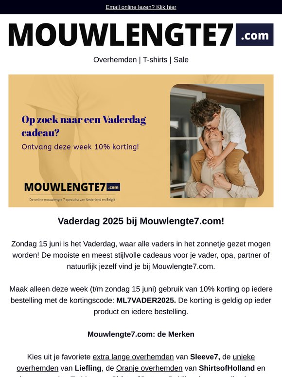Vaderdag bij Mouwlengte7.com!