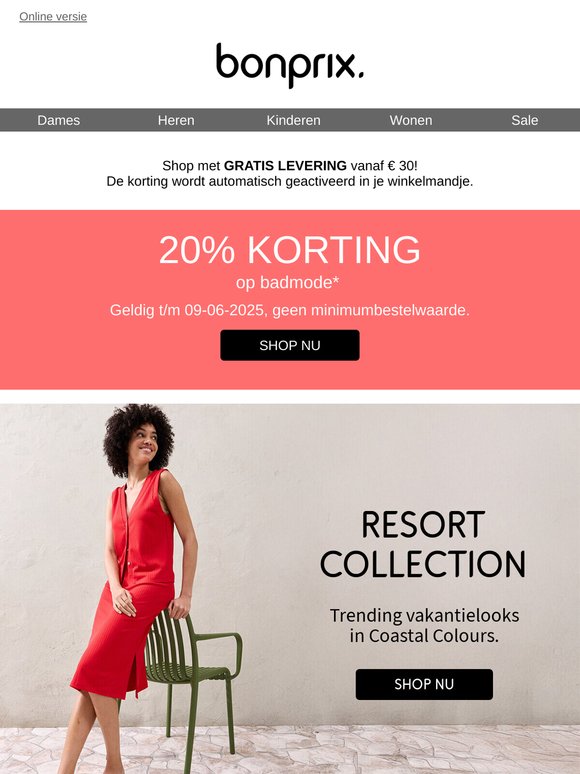 Nog heel even: -20% op badmode