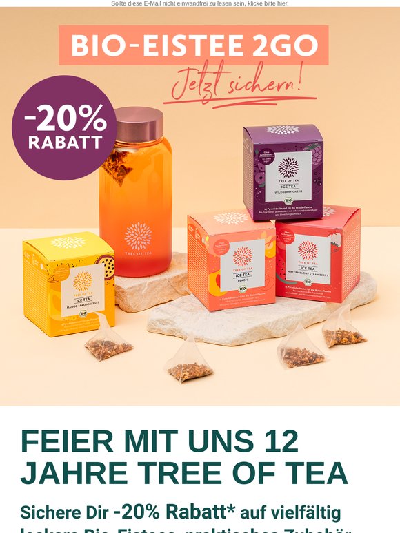 -20% auf Eistee, Zubehör und mehr!