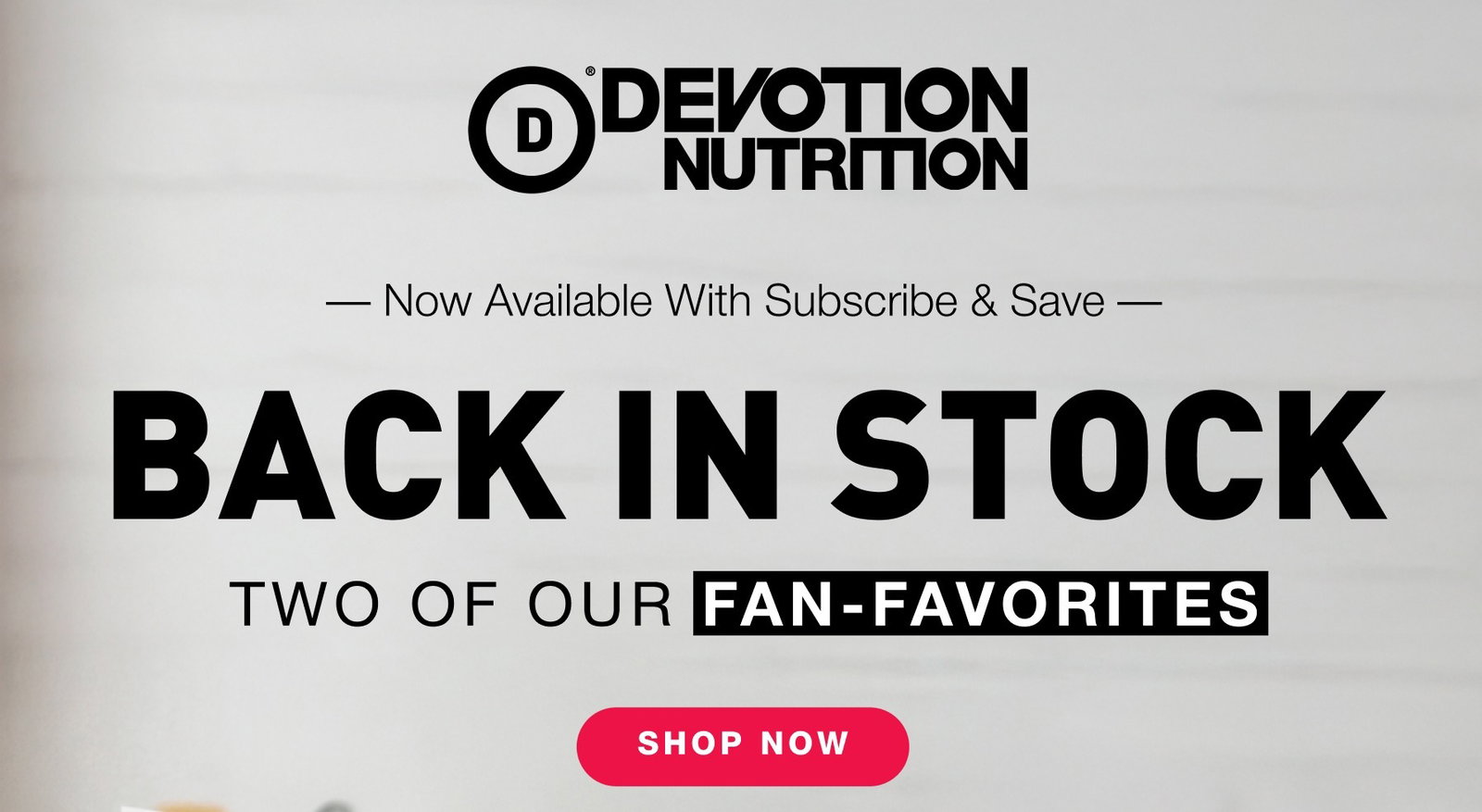 BACK IN STOCK: Two of our Fan-Favorites