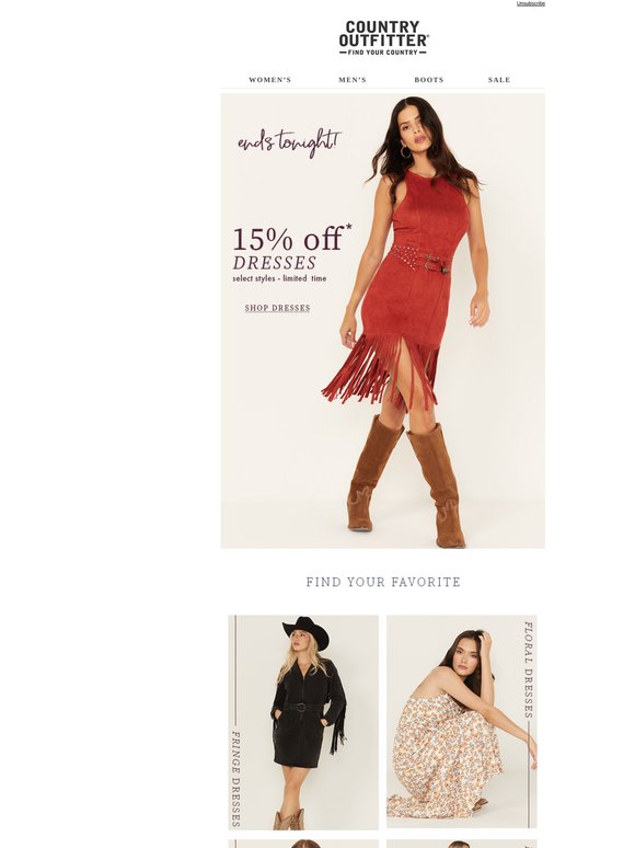 Dress Sale Ends TONIGHT