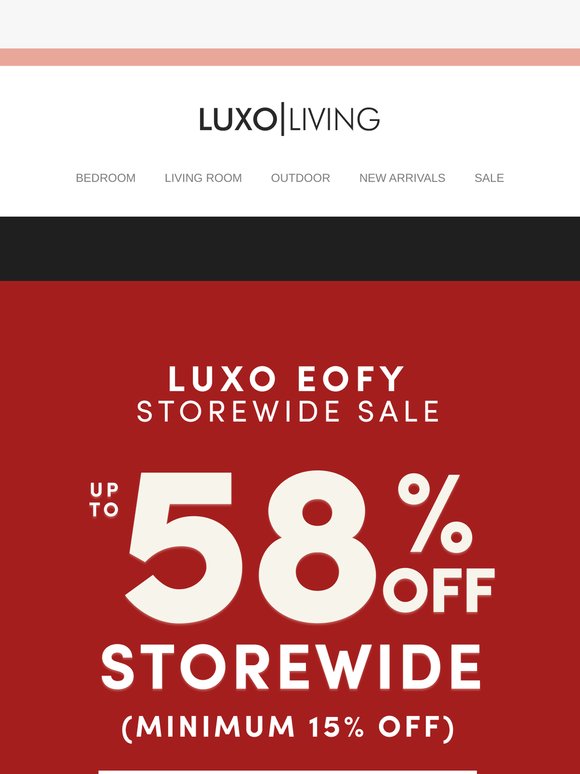 Up to 58% Off Storewide (minimum 15% off) - Ends Today!