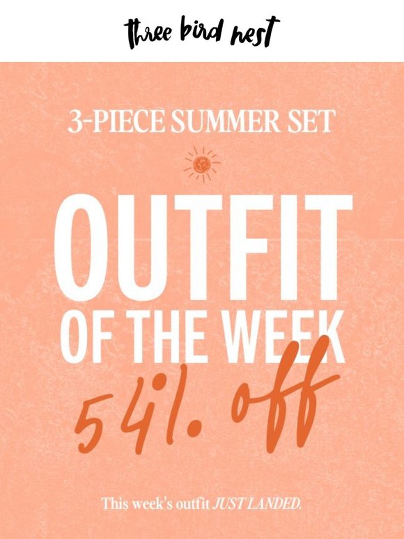 Unlock this Week’s Outfit 🌞 54% OFF