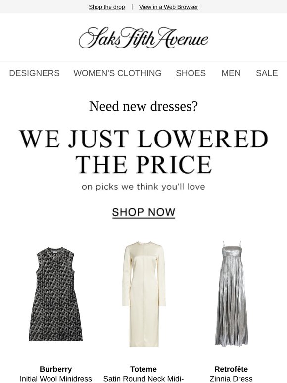 We just lowered the price on dresses you'll love