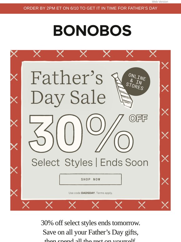 30% Off’s Almost Over