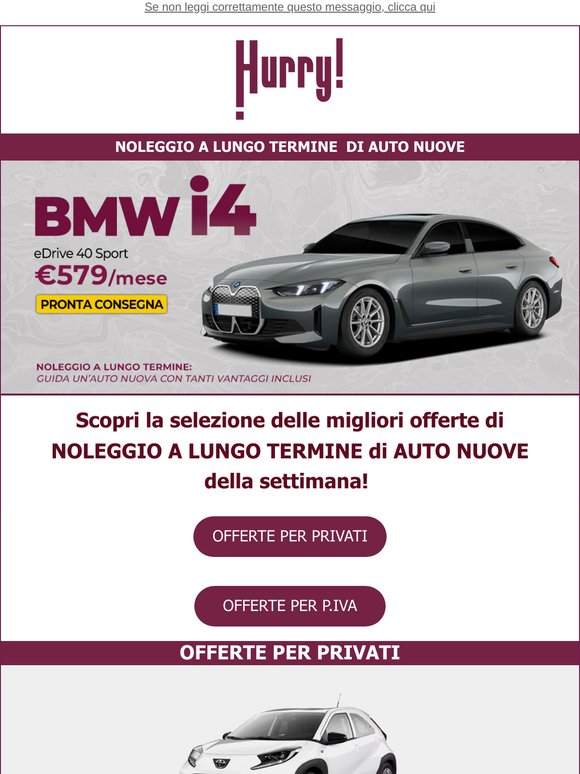 🚘HURRY! Noleggio | Le MIGLIORI OFFERTE della settimana 🚘 Scopri tutte le auto a noleggio a prezzi scontati!