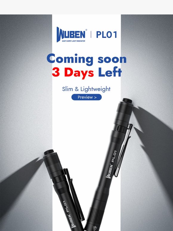 3 Days Left ! Wuben New Product Online