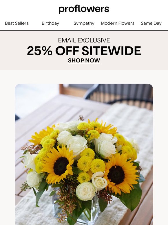 Father’s Day is Coming Up! Get 25% Off on All Bouquets & Baskets!