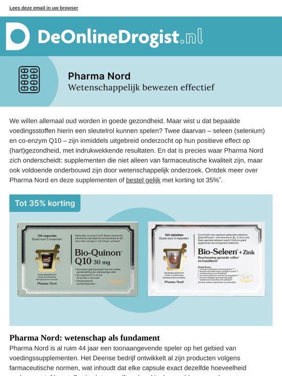 Tot 35% korting op Pharma Nord