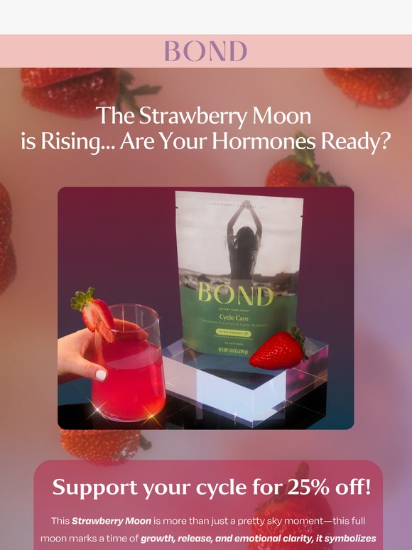 Embrace Your Cycle This Strawberry Moon 🌙🍓