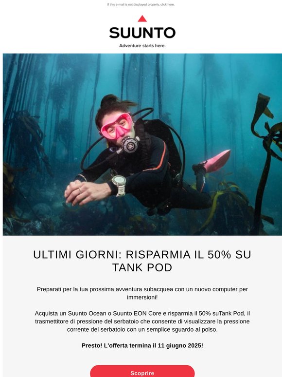 Ultimi giorni: Risparmia il 50% su Tank Pod
