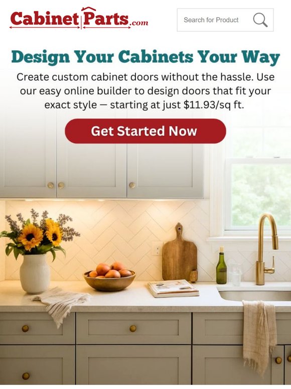 Custom Cabinet Doors from $11.93 sq/ft
