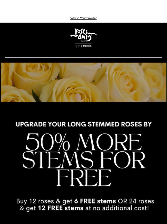 Did somebody say free roses?