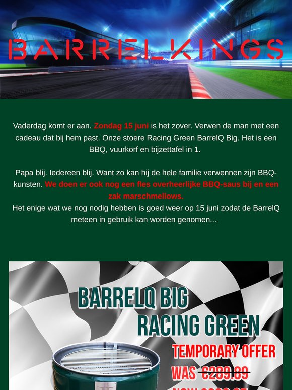 Vaderdag komt er aan!