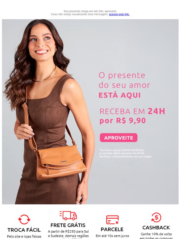 Frete Expresso por R$ 9,90 ﻿▶﻿️ Somente hoje!