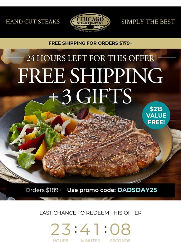 🚨24 Hours Left - Free Gifts for Dad