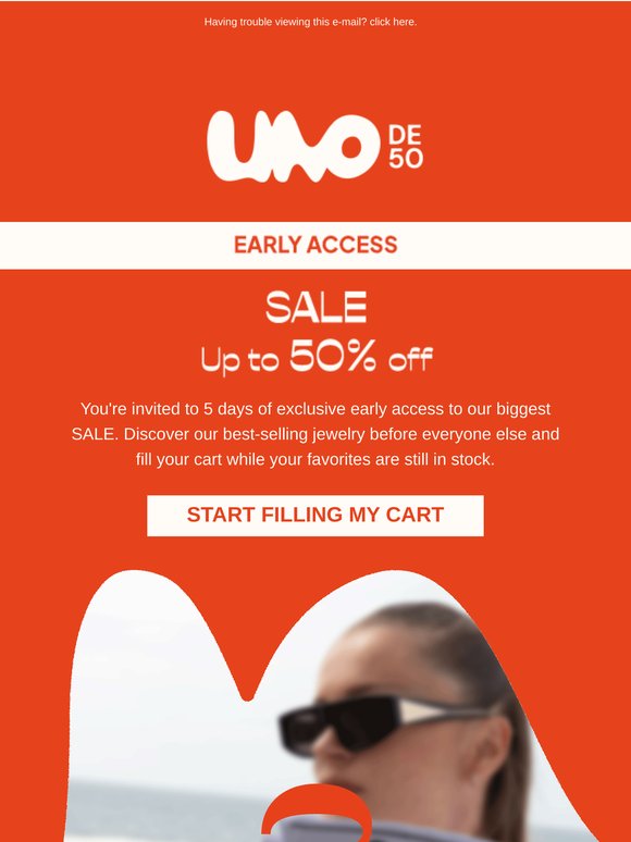 Early Access UNLOCKED: Up to 50% OFF ✨