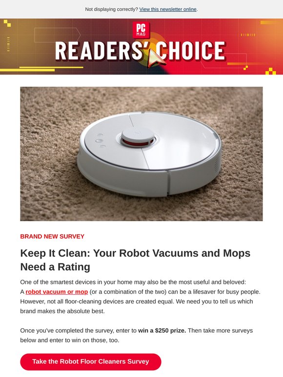 🤖 Win Big: Rate Your Robot Vacuum/Mop Right Now