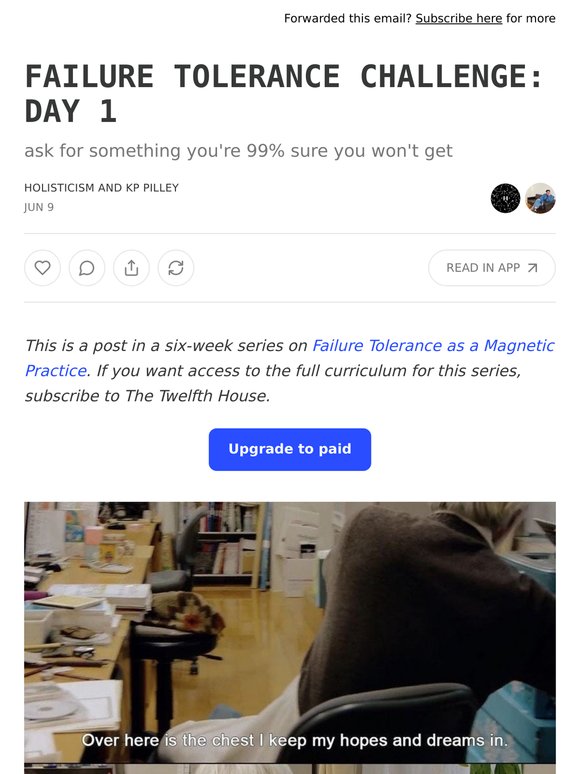 FAILURE TOLERANCE CHALLENGE: DAY 1