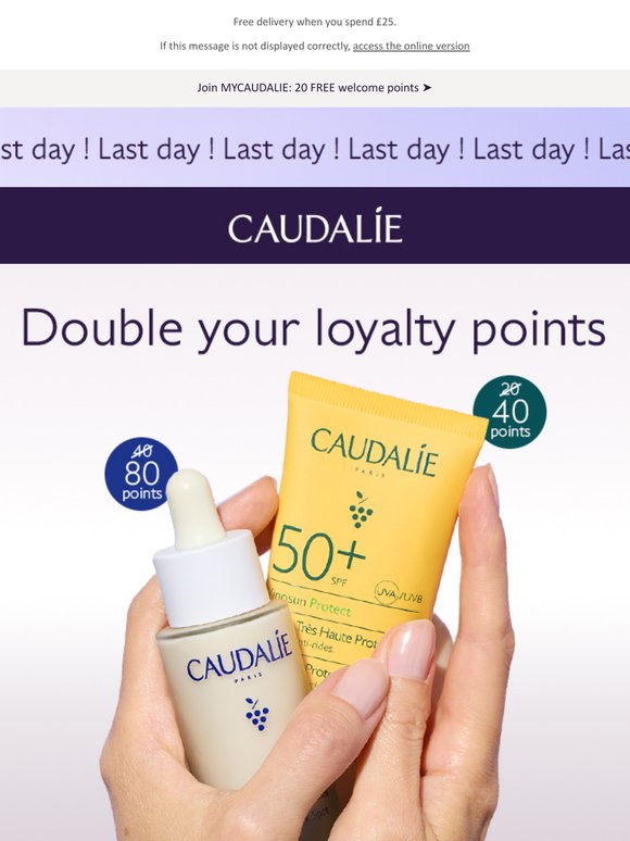 —, we're doubling your points!