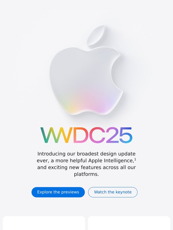 WWDC25: Announcing our broadest design update across all your devices.