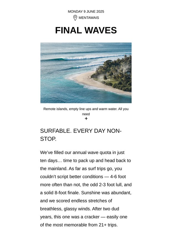 : : FINAL WAVES