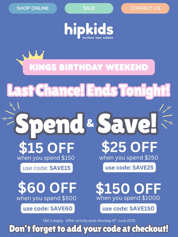 Last Call to Shop & Save! 🛍️