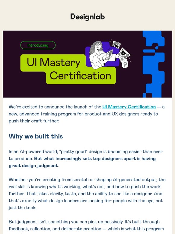 🚀 Applications Open: UI Mastery Certification