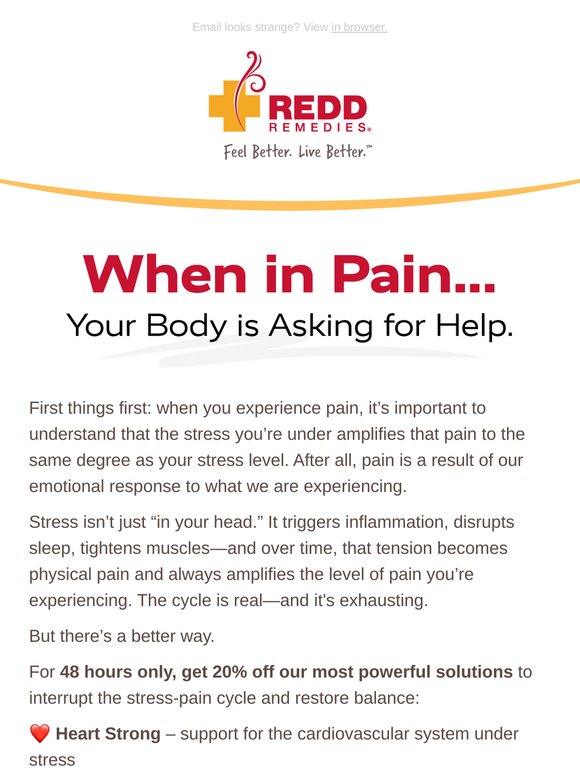 The Hidden Link Between Stress & Pain (+ 20% off Relief)
