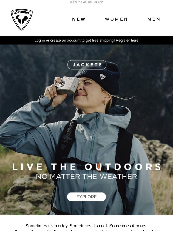 Seal out wind and rain with our weatherproof jacket