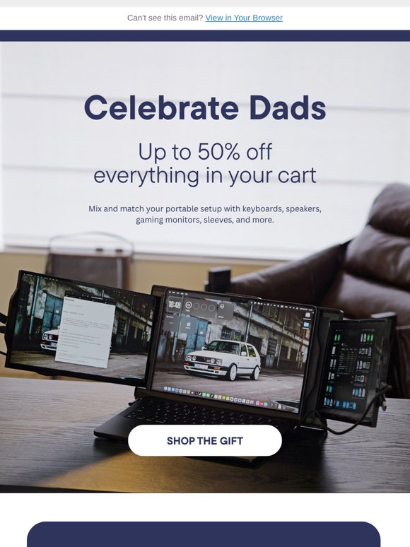 🎁 Gifts for Dad: Portable Monitors Up to 50% Off!