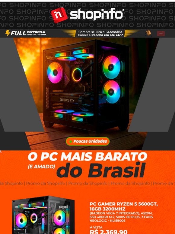 O PC mais barato do Brasil tá quase esgotando 😱