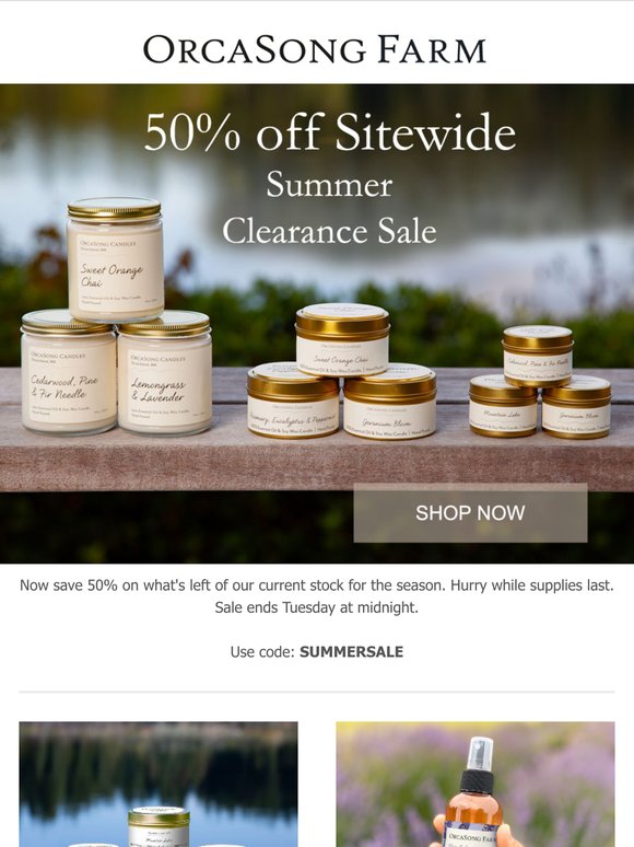 Sale Extended: Now 50% off Sitewide, Two Days Only