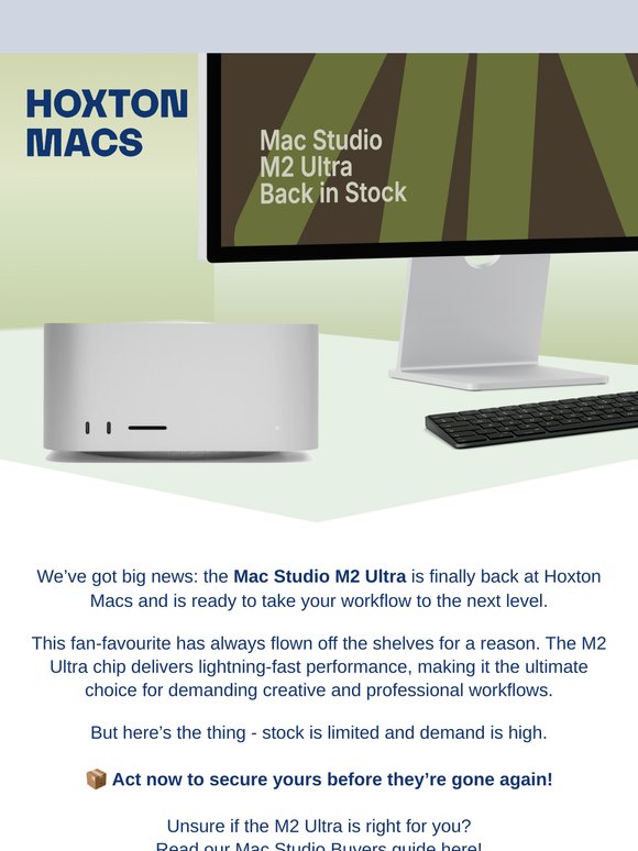 🔥 The Mac Studio M2 Ultra Is Back – Don’t Miss Out