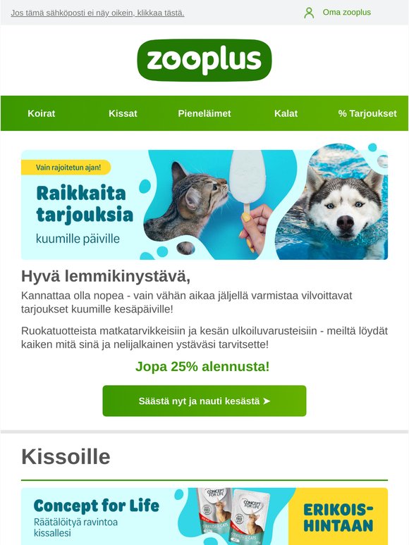Hyödynnä nyt: jopa 25% alennusta!