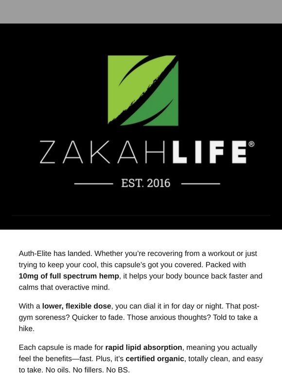 Zakah Life: Meet Your New Recovery Ritual: Auth-Elite Is In 🧘‍♂️💪 | Milled