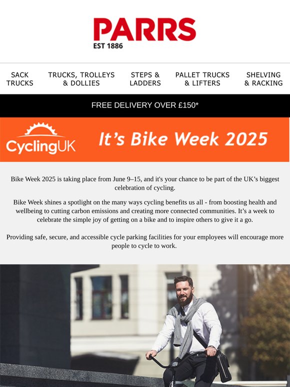 Support Cyclists This Bike Week — Install Secure Bike Parking