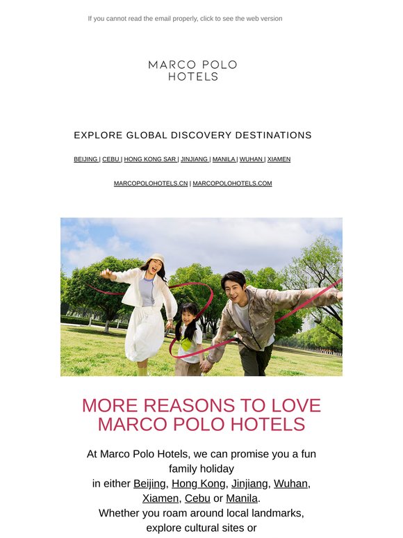 More Reasons To Love Marco Polo Hotels