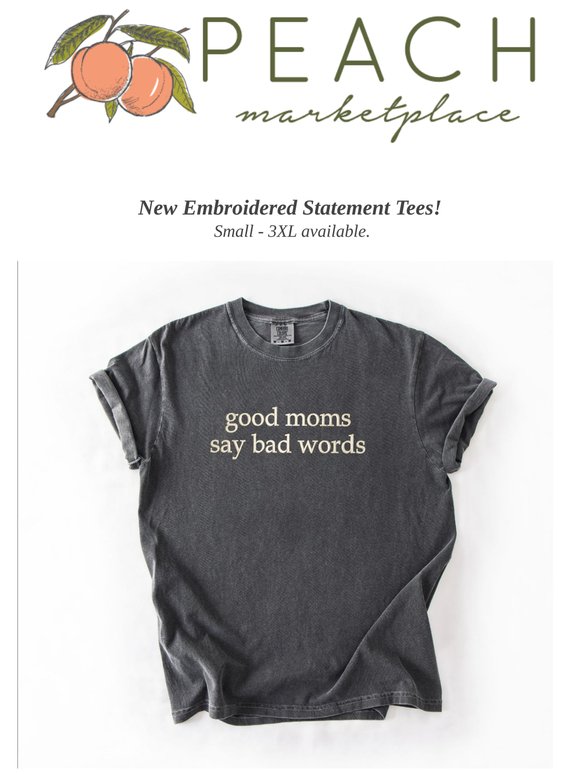 New Embroidered Statement Tees!