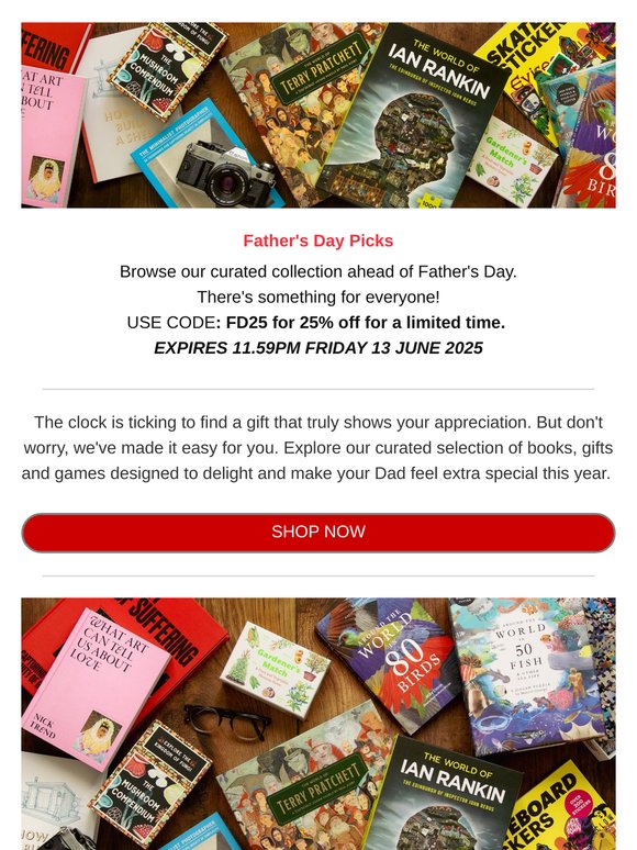 Fancy 25% off Father's Day Gifts?  👀