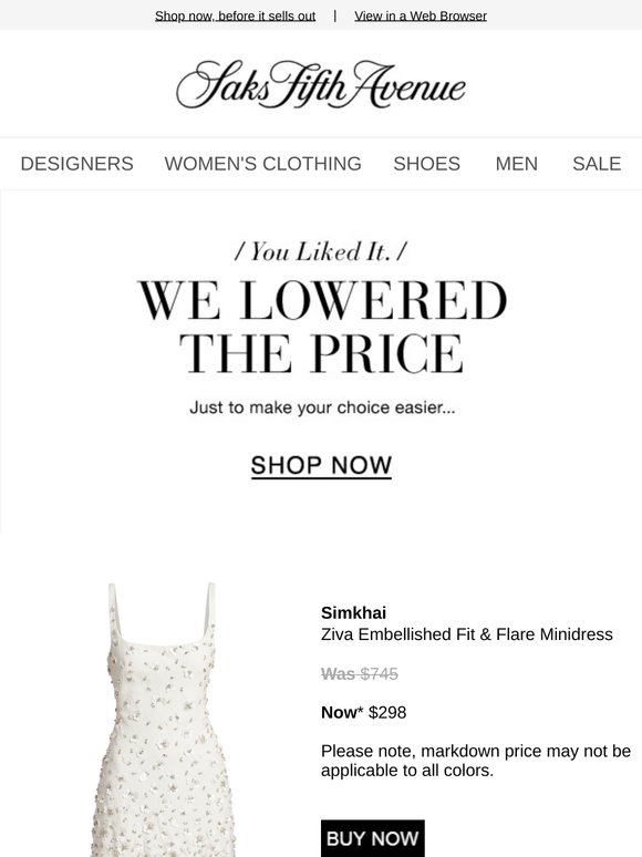 Price Drop Alert! Buy your  SIMKHAI minidress now...