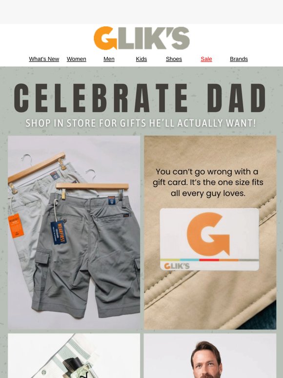 Still Shopping for Dad? Stop by Glik’s!